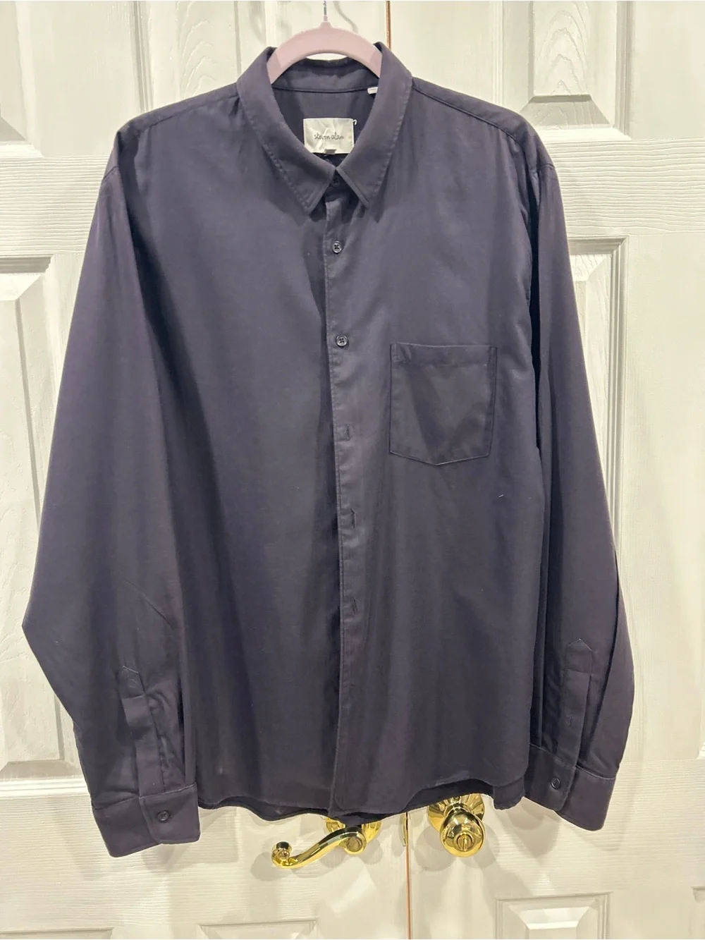 Steven Alan Men's Long-Sleeve Button-Down Shirt - Deep Navy
